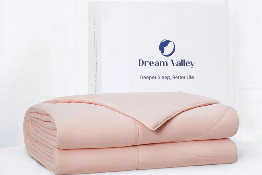 Dream Valley Queen Size Cooling Comforter Pink Blush