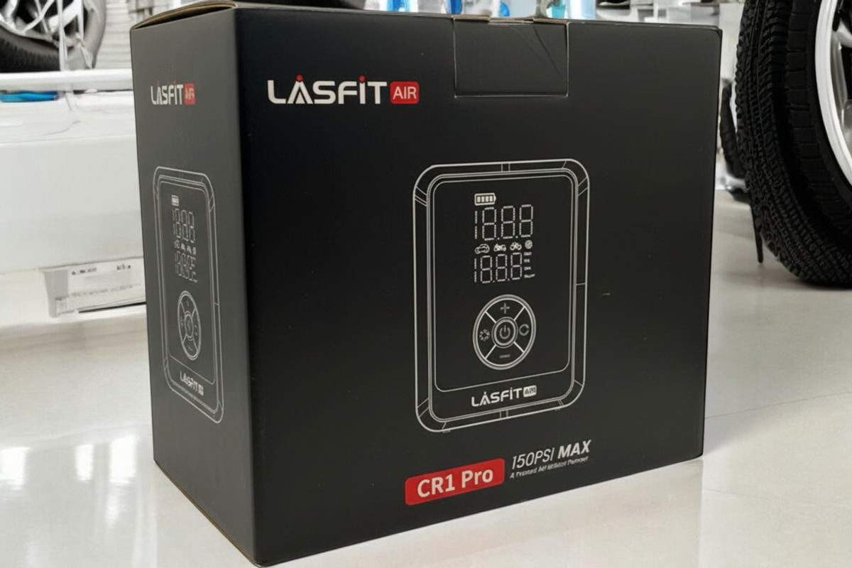 LASFIT AIR CR1 Pro Portable Air Inflator Compressor Pump with Digital Display