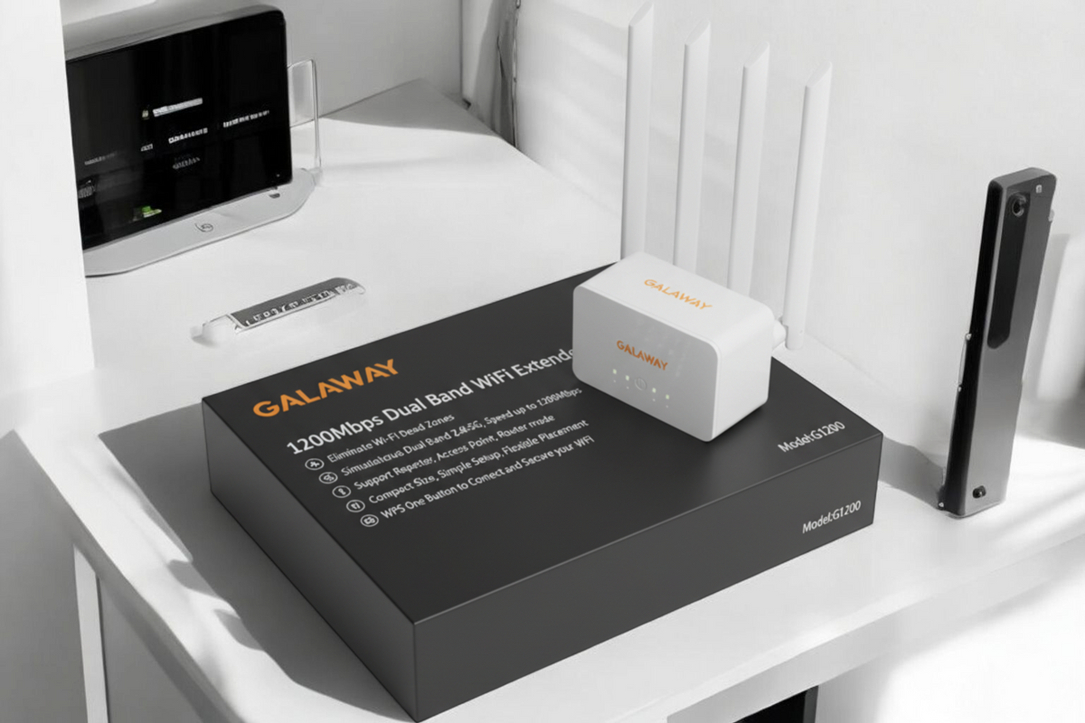 GALAWAY 1200Mbps Dual Band WiFi Extender Model G1200