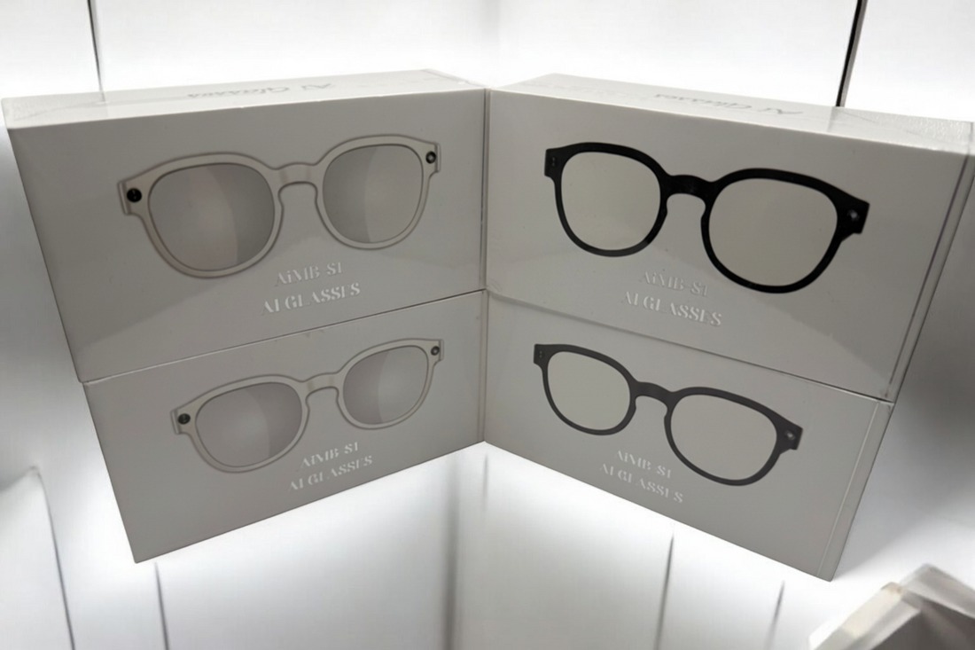 AiMB White S1 AI Video Smart Glasses