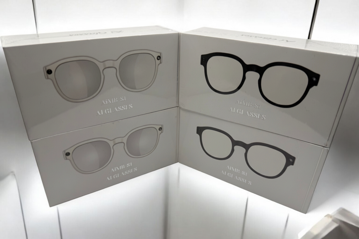AiMB White S1 AI Video Smart Glasses