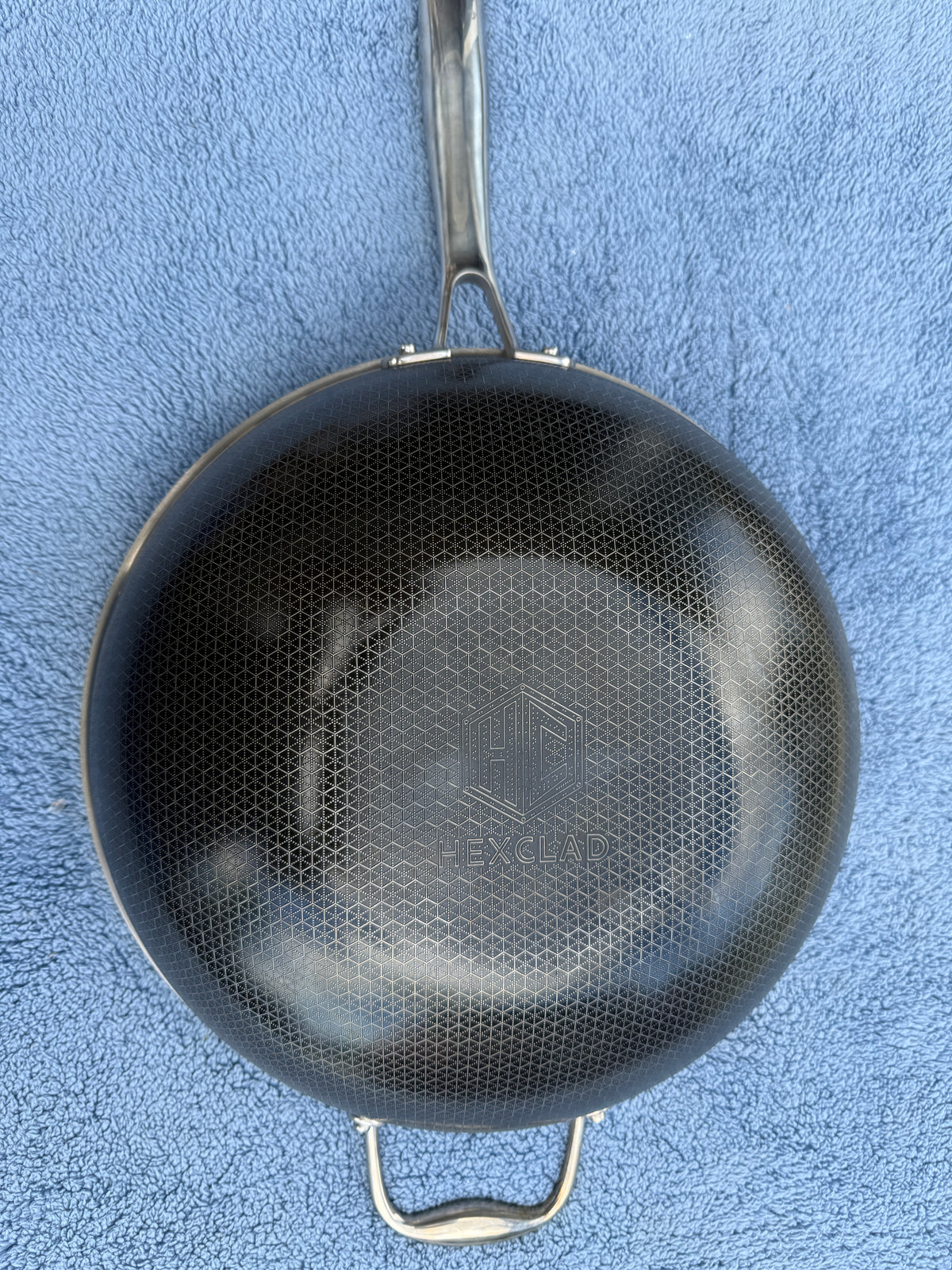 Hexclad 12-Inch Hybrid Stainless Steel Nonstick Wok - Pre-Owned Excellent Condition