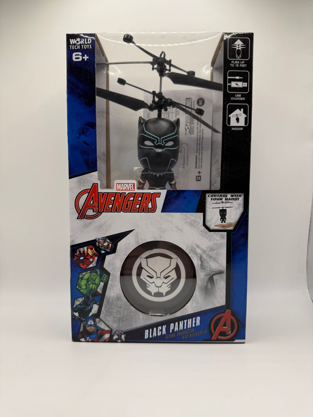 Marvel Avengers Black Panther Flying Character UFO Helicopter Toy - product image 1