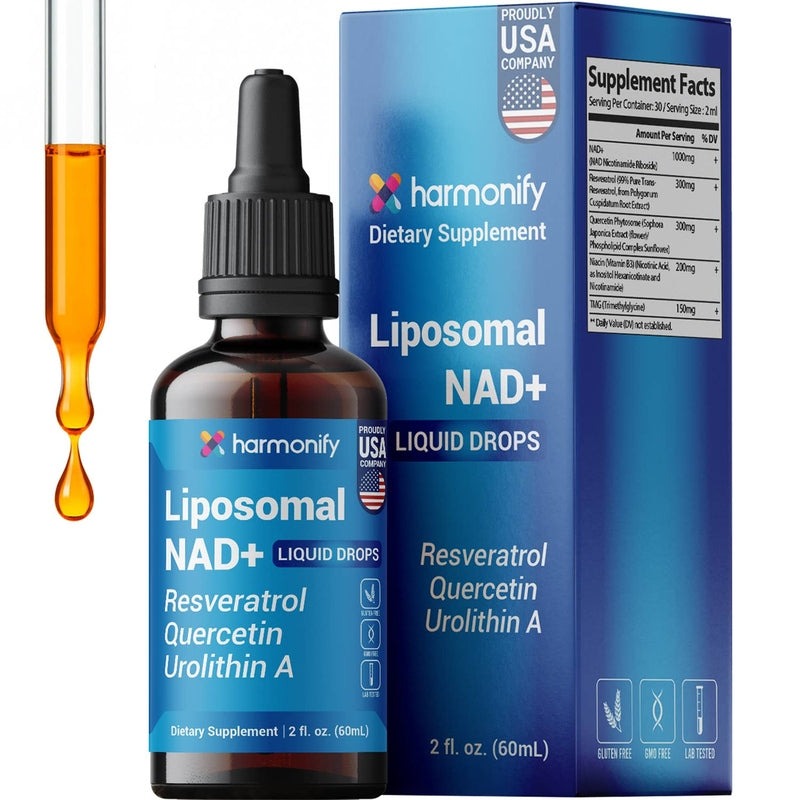 HARMONIFY Liposomal NAD+ Liquid Drops - 2 fl oz (60mL) - product image 3