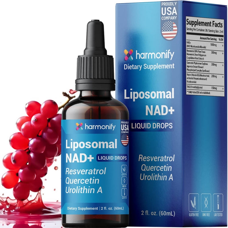 HARMONIFY Liposomal NAD+ Liquid Drops - 2 fl oz (60mL) - product image 1
