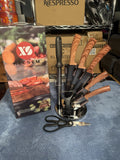 XS Heesem Knife Set with Stand and Shears