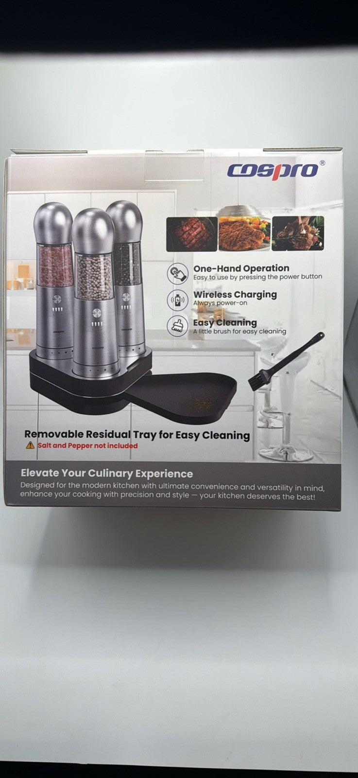 Cospro Electric Salt And Pepper Grinder