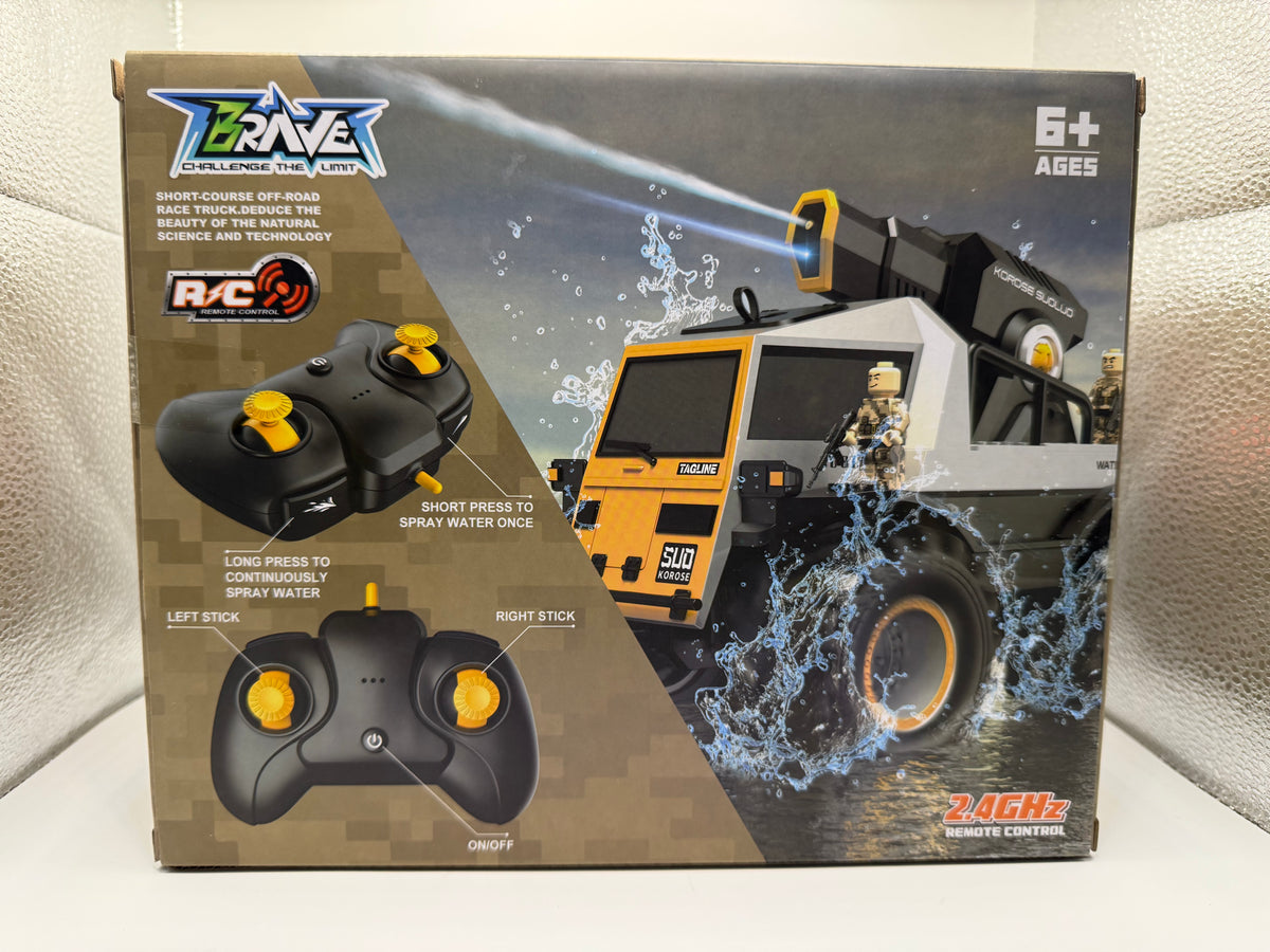 BRAVE Remote Control Amphibious Water Spray Vehicle for Ages 6+ - product image 2