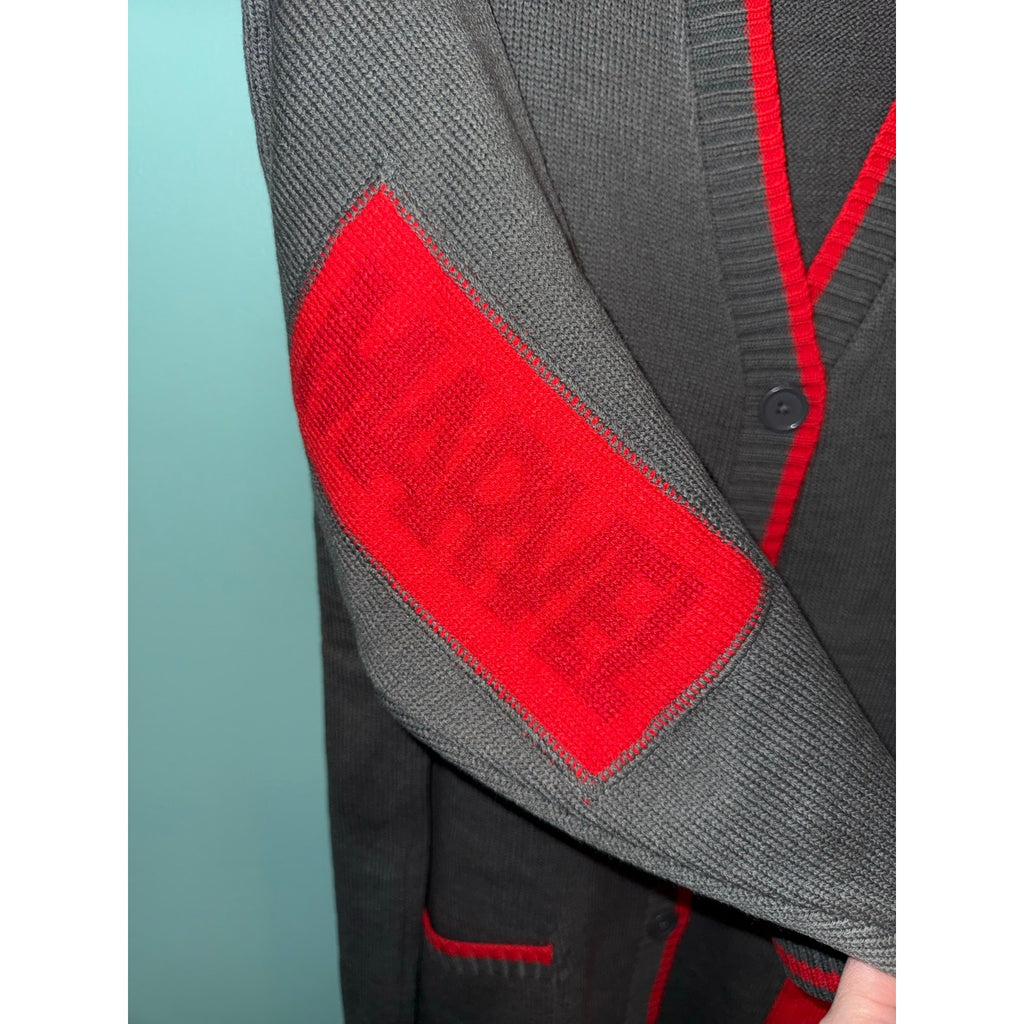 Marvel Gray and Red Cardigan Button-Up Sweater Men's XXL - product image 2