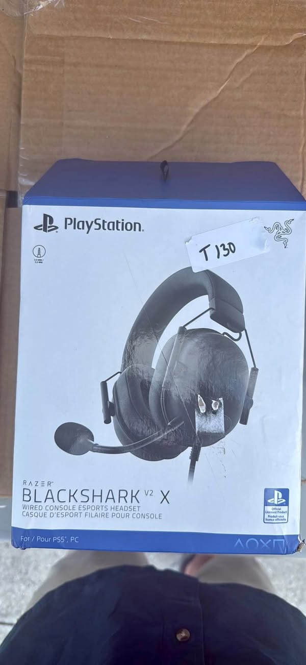 🎧 Razer BlackShark V2 X Gaming Headset (PlayStation Licensed) – New/Open Box