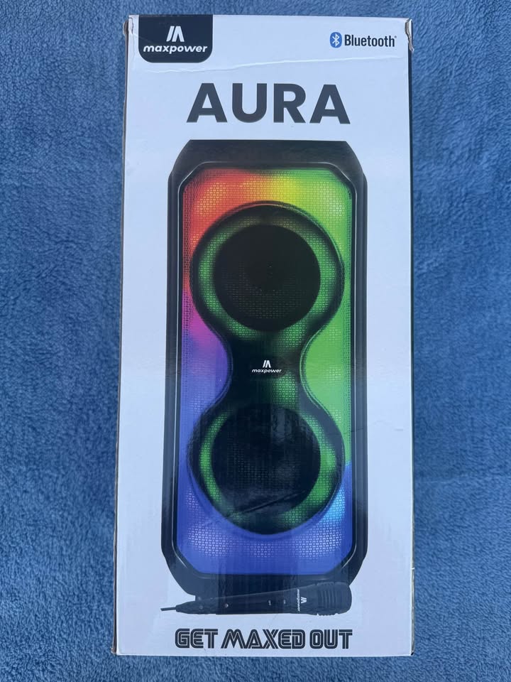 Maxpower AURA MPD426 2500W Bluetooth Party Speaker with LED Lights & Microphone