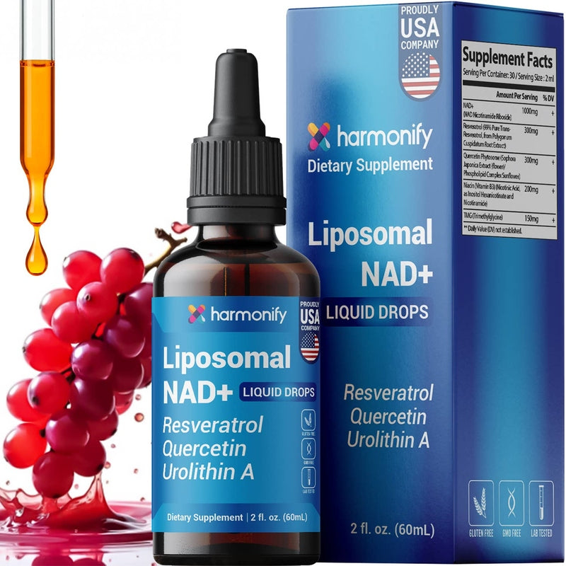 HARMONIFY Liposomal NAD+ Liquid Drops - 2 fl oz (60mL) - product image 2