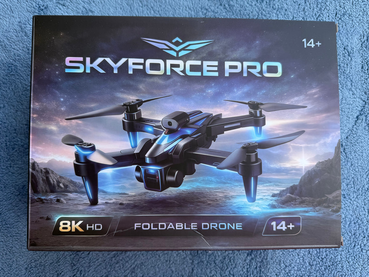 SkyForce Pro Foldable Drone with Built-In Screen Remote | 8K HD Camera | GPS | Dual Battery - product image 2