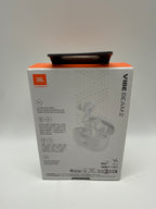 JBL White Vibe Beam 2 True Wireless ANC Earbuds with Charging Case