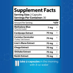 Methylene Blue Capsules with Lion’s Mane, Chaga, Cordyceps - product image 5
