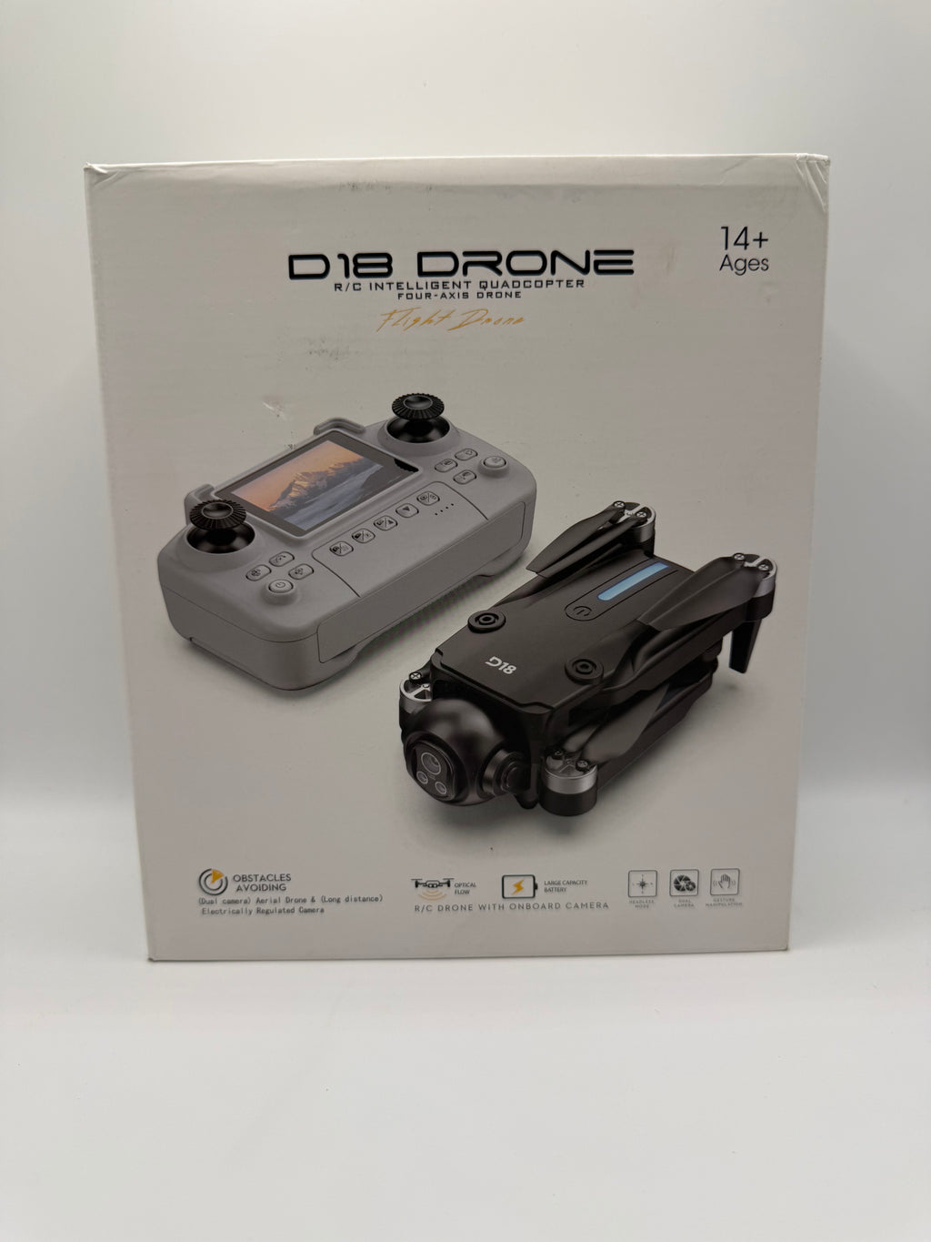 D18 Drone R/C Intelligent Quadcopter with Dual Camera and Optical Flow - product image 1