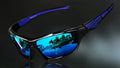 Gray polarized fishing sunglasses with UV protection