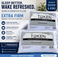 TOKEN Extra Firm Down Alternative Pillow – Hypoallergenic, Machine Washable, Soft Support | Standard/Queen - product image 1