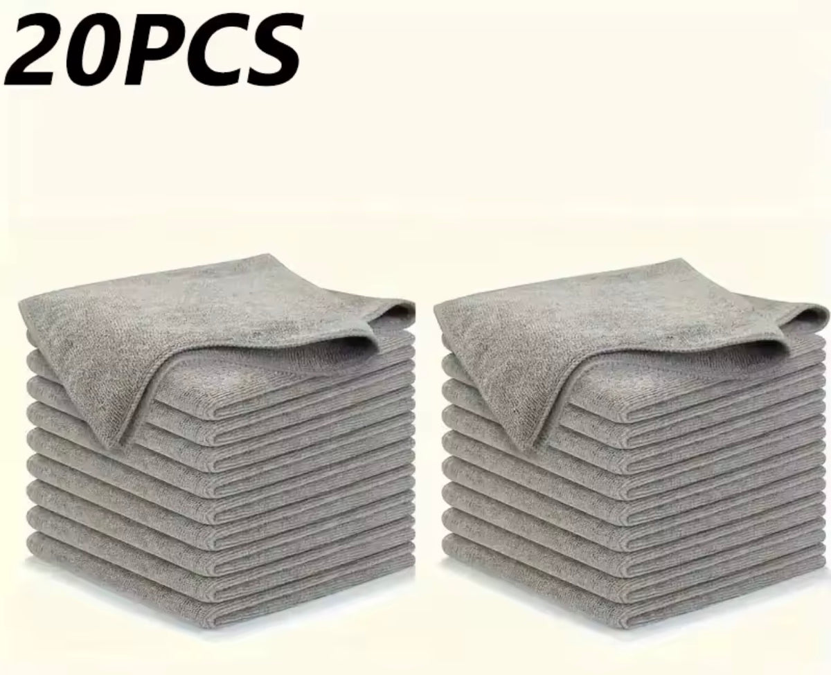 Thicken Microfiber Cleaning Cloths Lint Free Microfiber Cleaning Towel Cloths Reusable Cleaning Towels Absorbent for Car