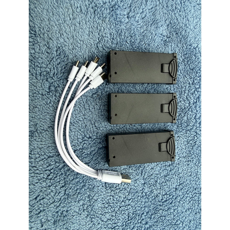900 Max Drone Extended Fly Battery 3pk with charging cord - product image 1
