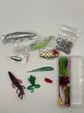 Freshwater Panfish Fishing Tackle Kit with Soft Plastic Baits, Hooks, Jigs, and Spinner Lure in Compartment Box - product