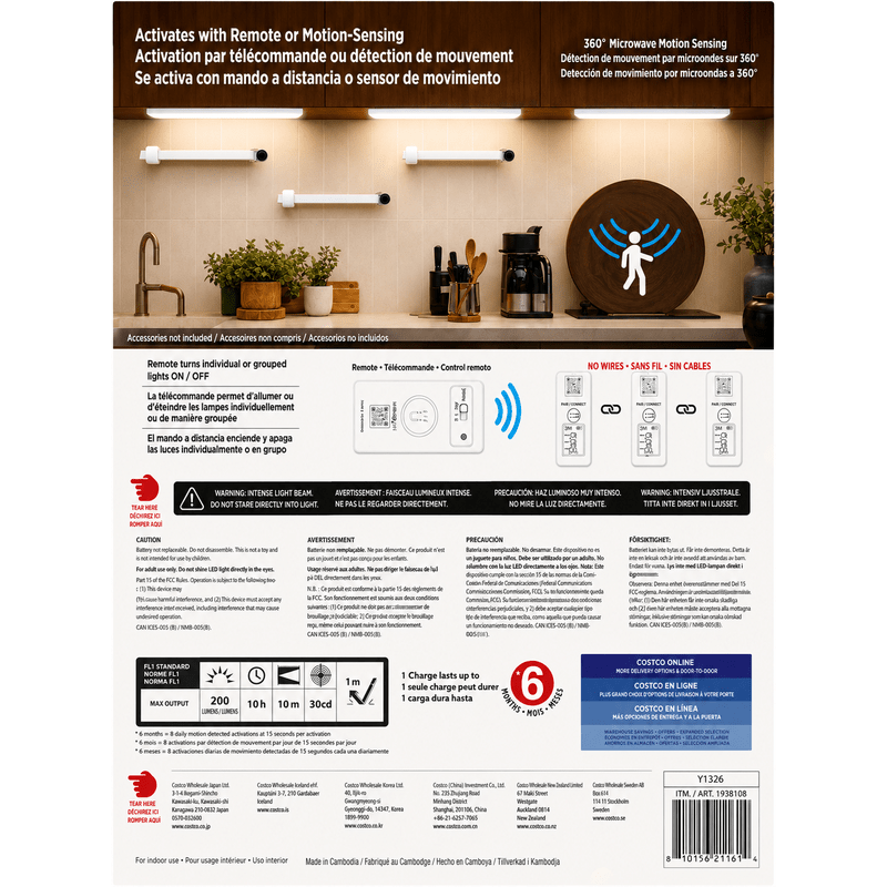Infinity X1 Rechargeable Motion Sensor Under Cabinet Lights - product image 2