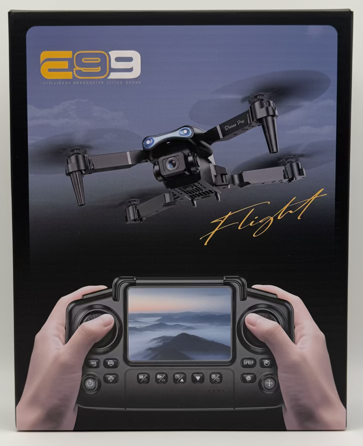 E88 Intelligent Quadcopter Flying Drone with Screen Display Remote - product image 2