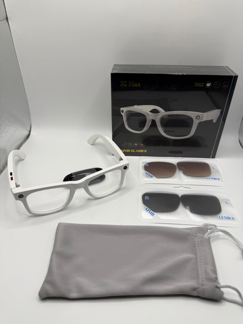 AiMB S2 Max white smart glasses additional product image
