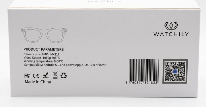 WATCHILY SmartView Pro Smart Glasses with 8MP Camera - product photo 2