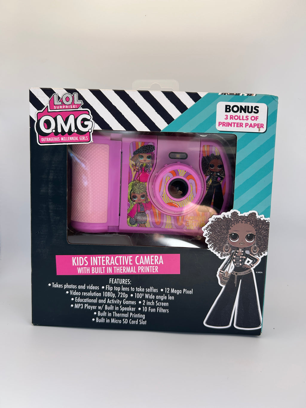 L.O.L. Surprise! O.M.G. Kids Interactive Camera with Thermal Printer - Pink - product photo 1