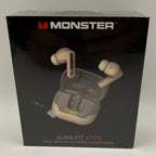 Front view of Monster Aura Fit XT05 Bluetooth Earphones box