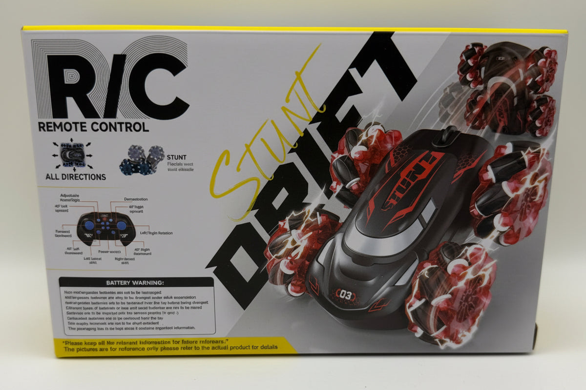 R/C Stunt Remote Control Car box front view