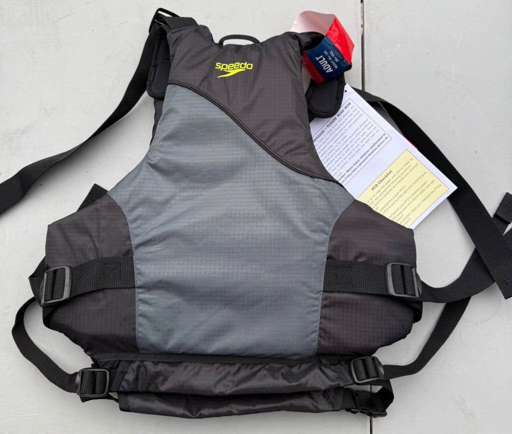 Back view of Speedo Adult Paddle Sport PFD Life Jacket