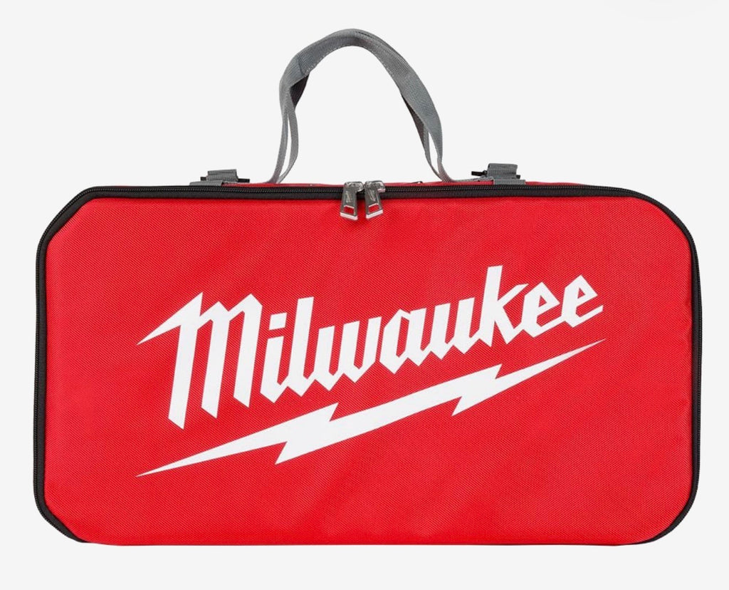 Milwaukee red tool bag front view