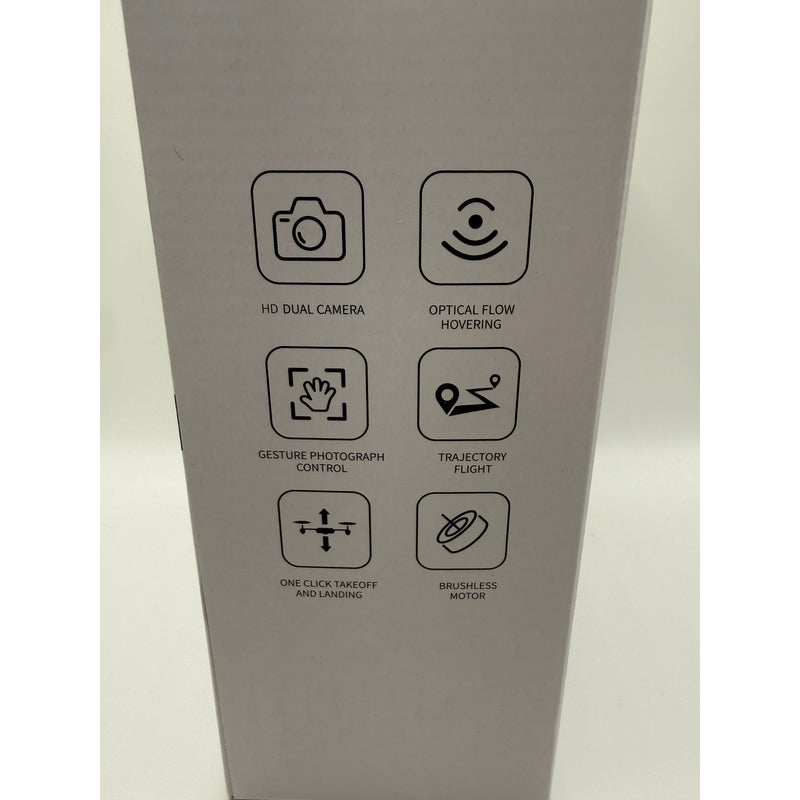Side view of DRONE E99MAX packaging listing features