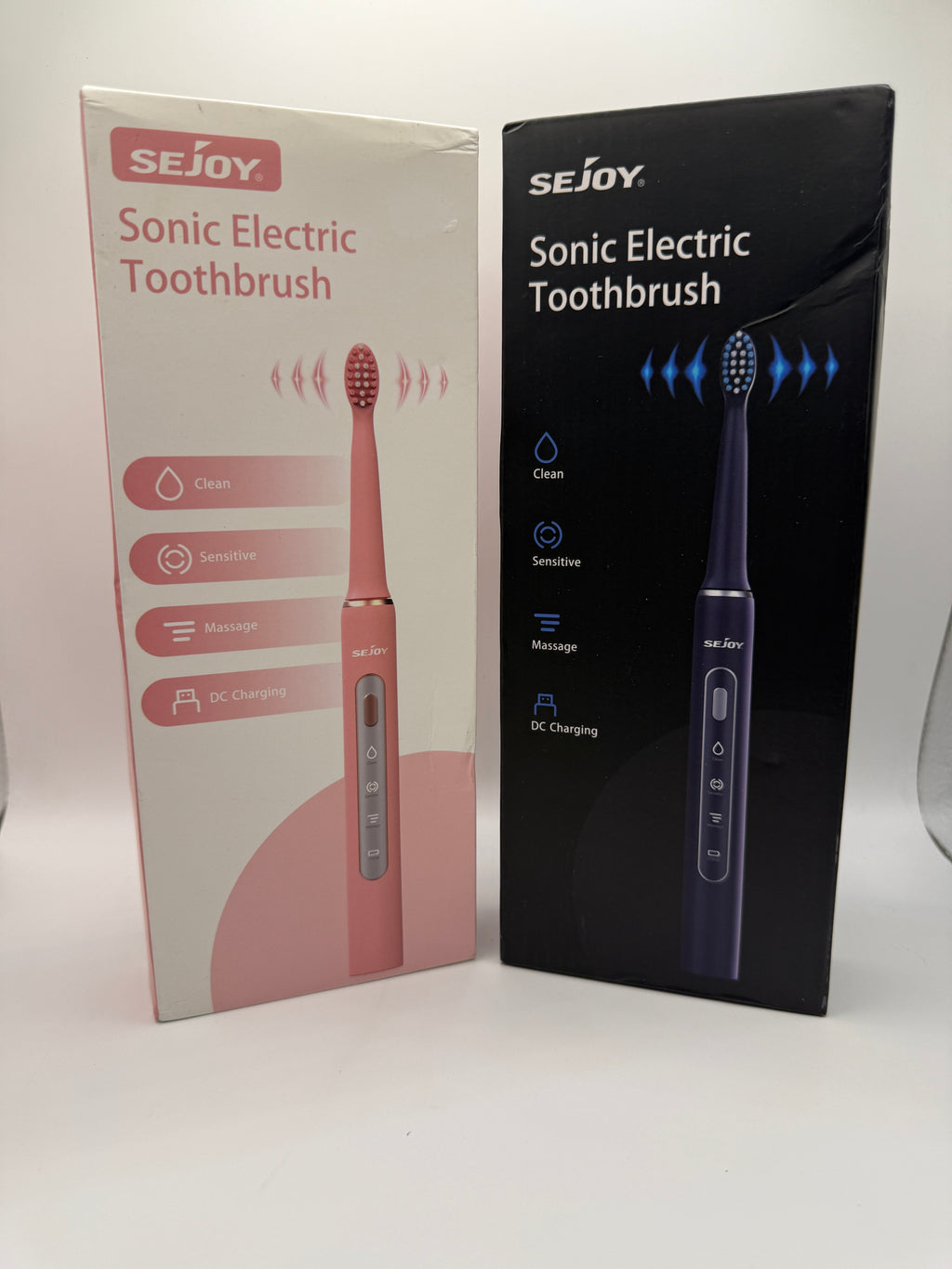 SEJOY Sonic Electric Toothbrush Pink Packaging