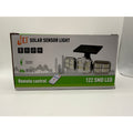 JD Solar Sensor Light box front showing product and remote control