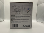 Side panel of the box with instructions for ON/OFF and function modes