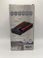 3-in-1 car emergency jump starter box back view with features