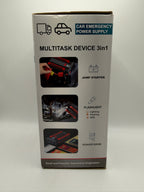 3-in-1 car emergency jump starter box side instruction view