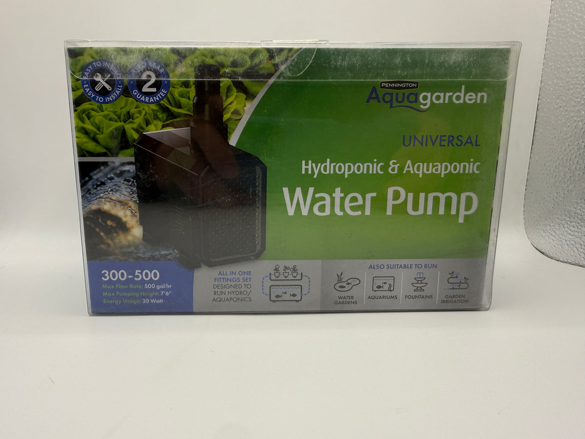 Pennington Aquagarden Universal Hydroponic & Aquaponic Water Pump front packaging