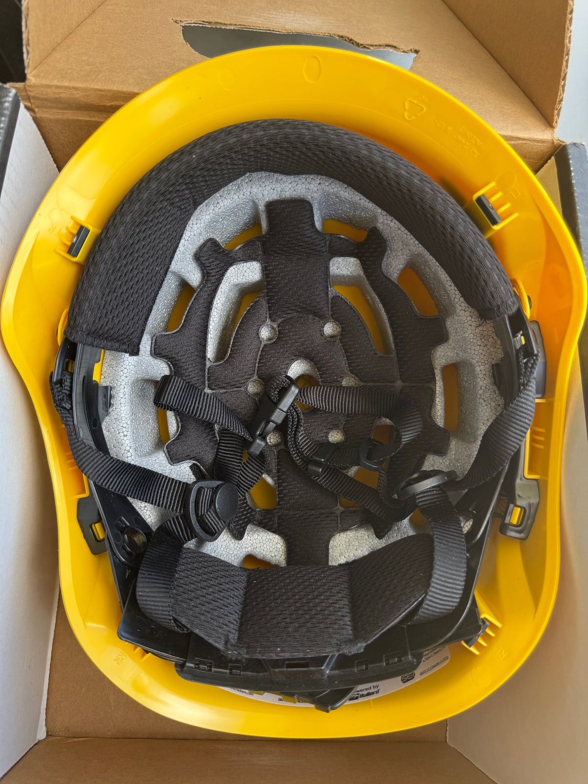 Radians Titanium Vented Yellow Hard Hat - Safety Helmet with Comfort Straps & Accessory Clips - view 7