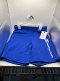 Champion Signature Fleece Shorts Surf The Web Blue front view