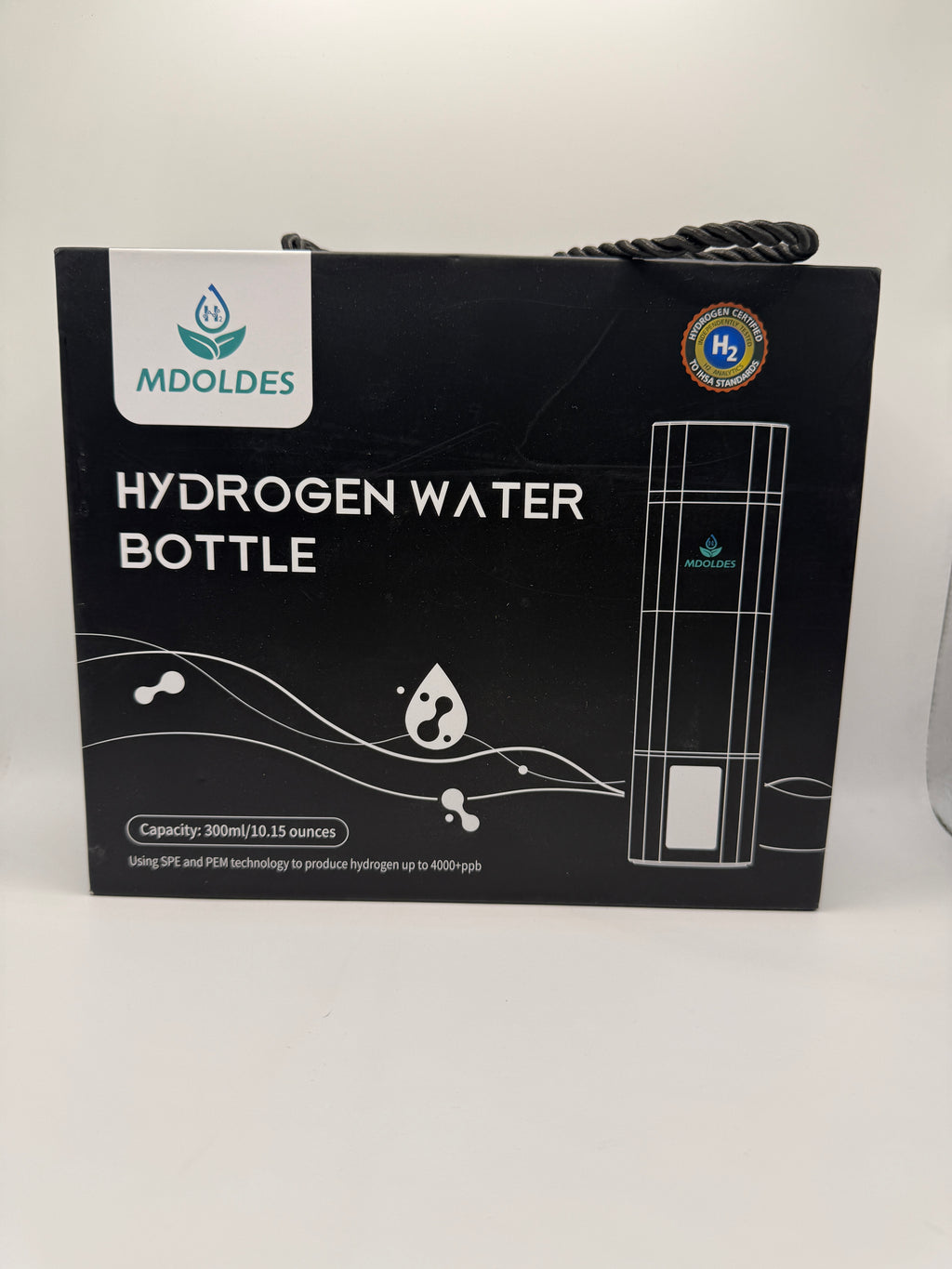 Mdoldes Hydrogen Water Bottle packaging front