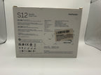 Momcozy S12 wearable breast pump box side with product info and contents