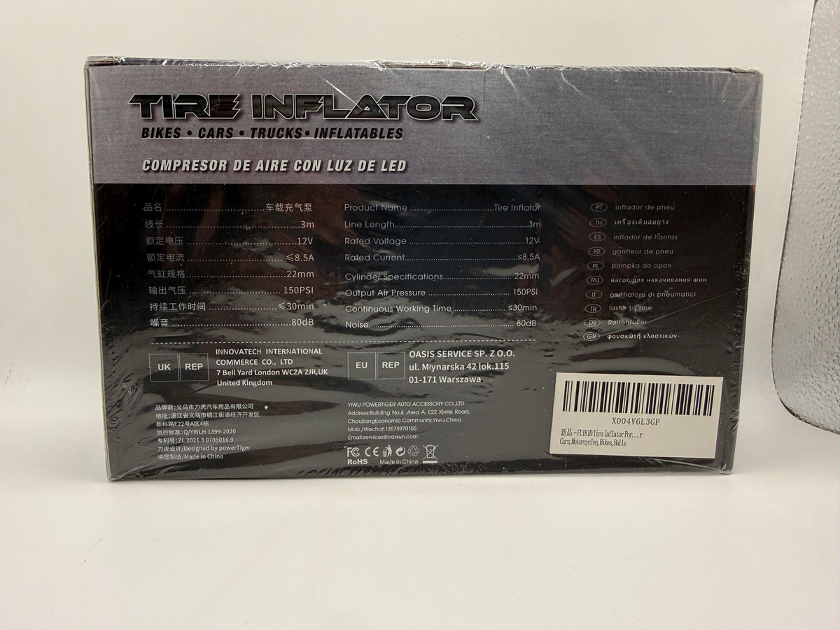 Flykid Tire Inflator Box Back