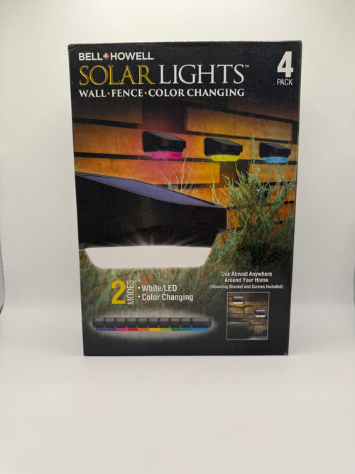 Bell+Howell Solar Lights 4-Pack Box Front