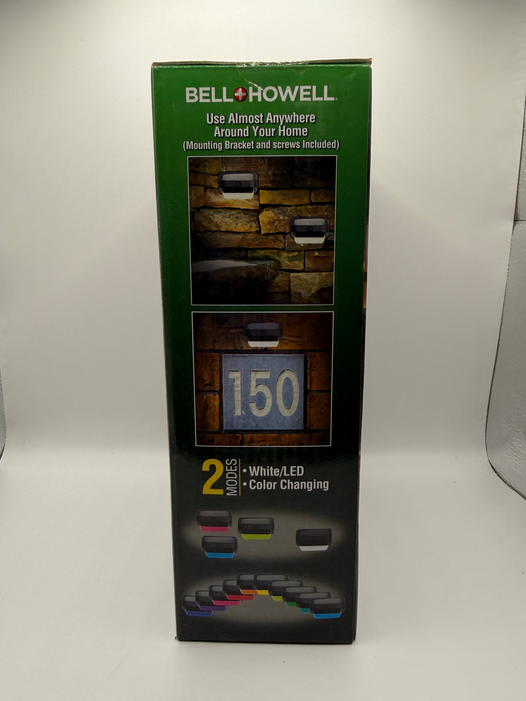 Bell+Howell Solar Lights Box Side Showing Features