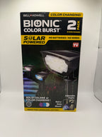 Bell + Howell Bionic Color Burst solar powered landscape lights 2 pack front packaging