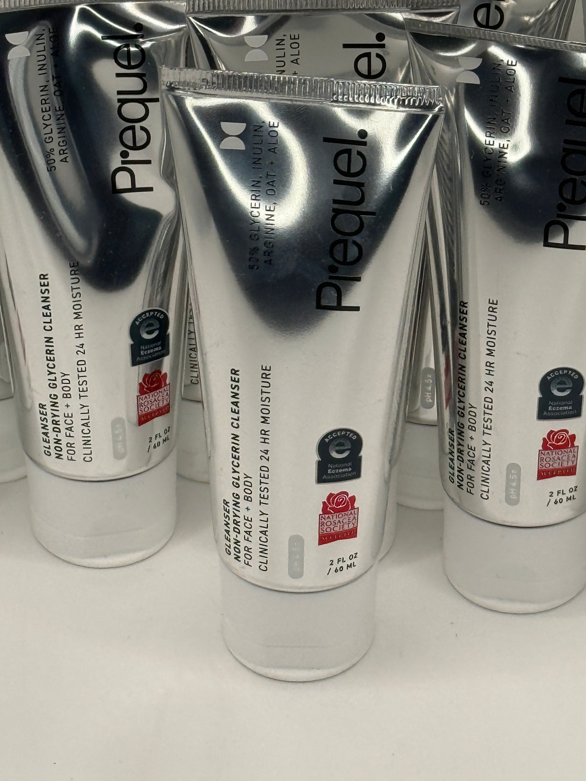 Prequel Non-Drying Glycerin Cleanser 2 oz tube front